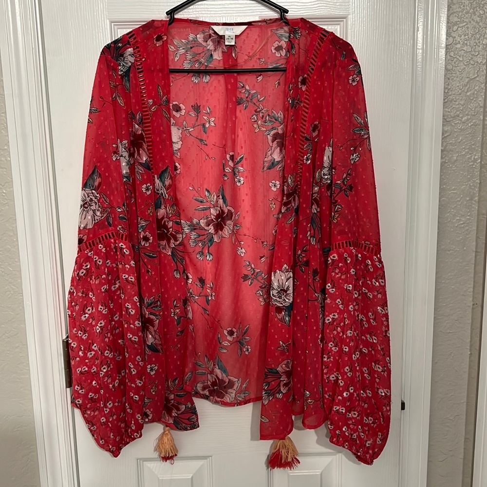 Pink flower cover up!